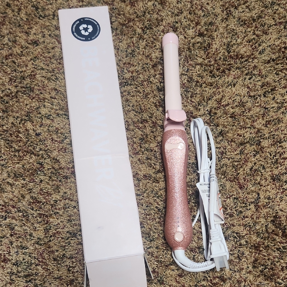 Pink Glitter Curling Iron